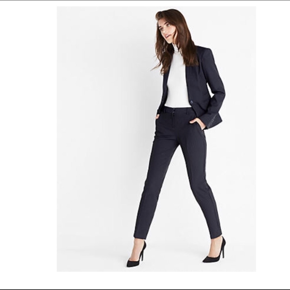 NWOT Express Pink Pinstripe Blazer